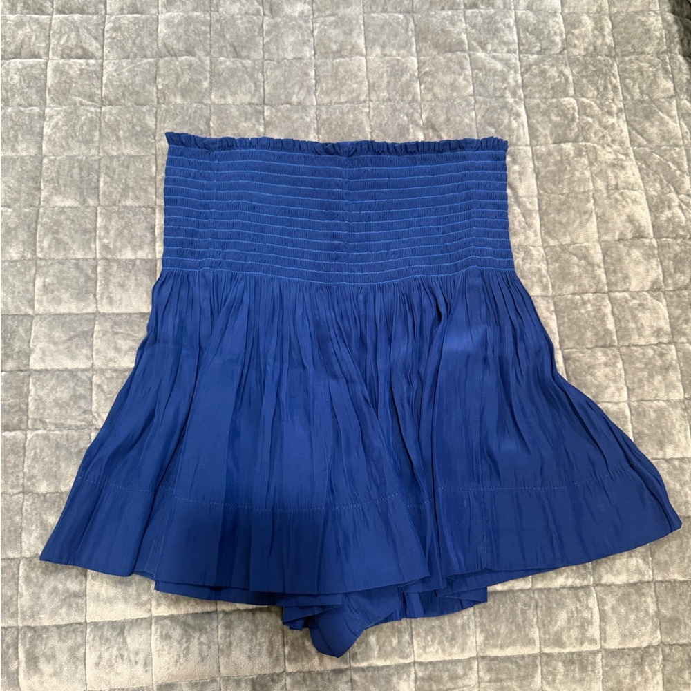 Blue Pleated KOCH Skort